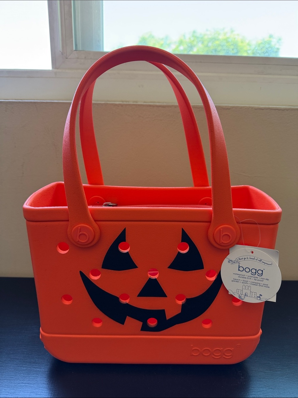 Bogg Orange Halloween Pumpkin Tote NWT